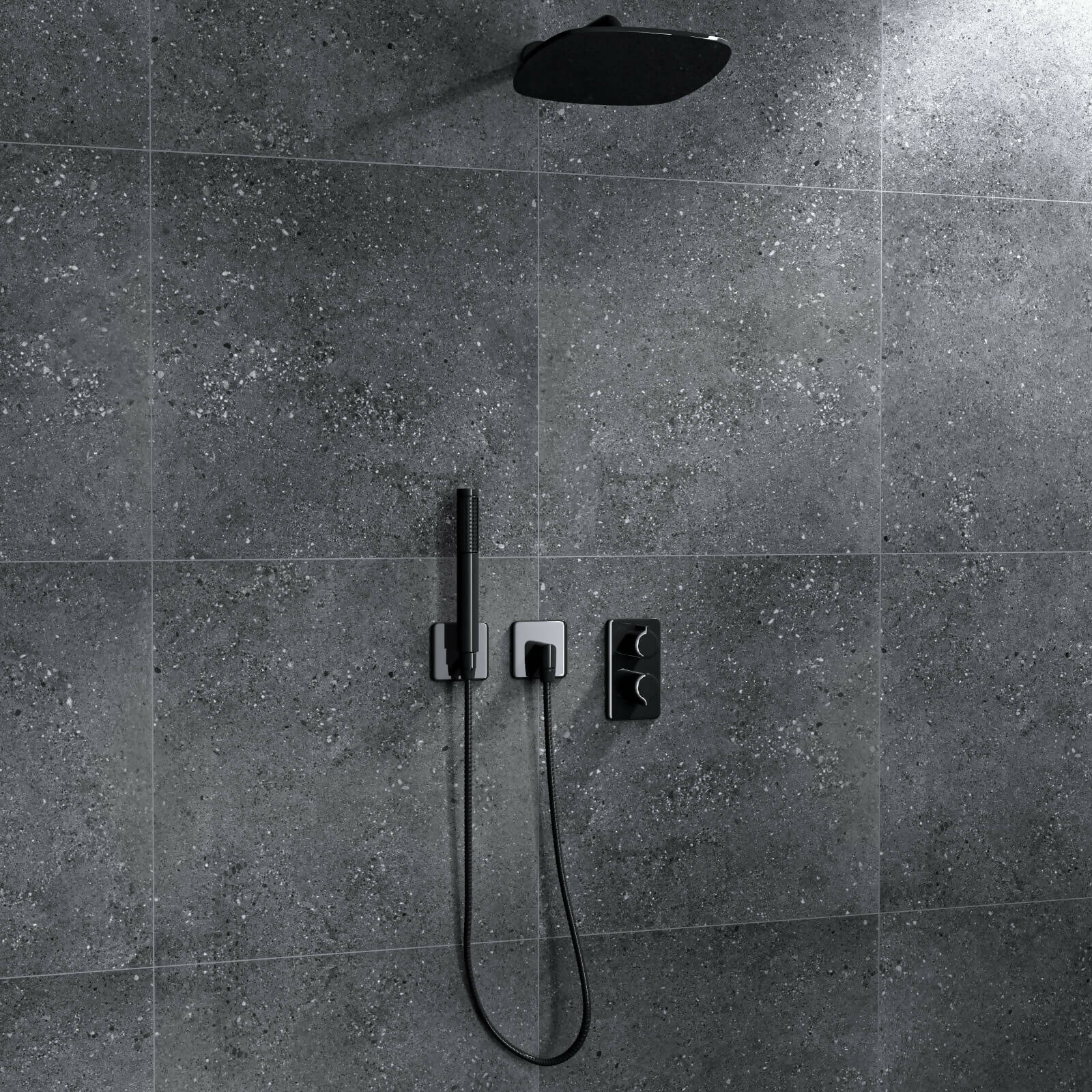 FRAMMENTI TECH BLACK MATT RECTIFIED PORCELAIN TILES,Tiles-Porcelain,IONIC STONE,www.work-tops.com