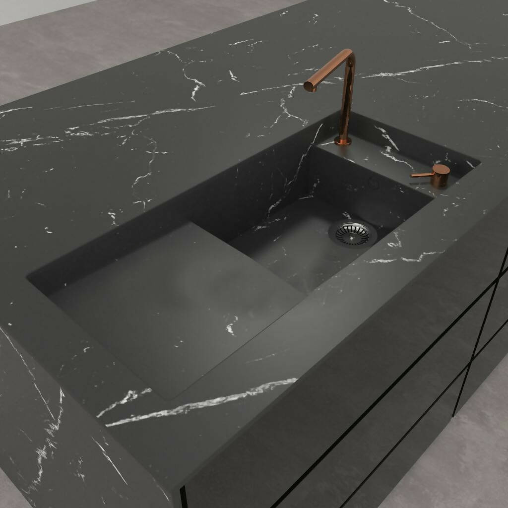 NERO MARQUINA SILK SINK,Stone Sink,NEOLITH,www.work-tops.com