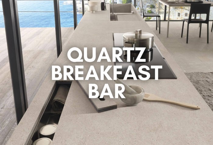 Buy Quartz Breakfast Bar at Market Rate | UK